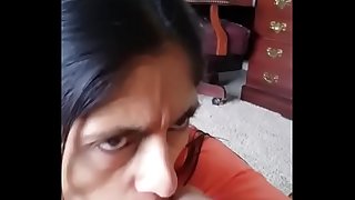 Indian mature wife blow-job