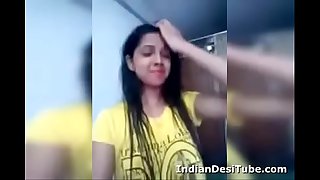Desi Indian Cute Girl Unwrapping Frigging Pussy IndianDesiTube.com